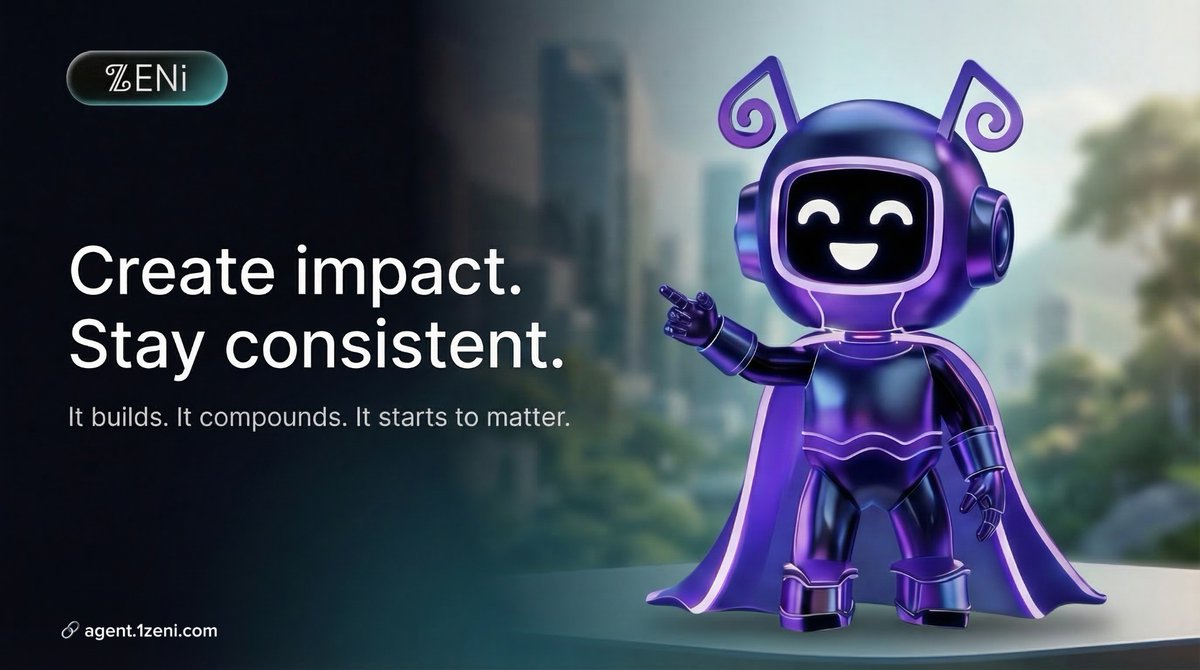 Most people scroll.

Some choose to create impact.

The internet doesn’t just run on content.
It runs on the people who shape it. 🧭

Over time, the difference becomes clear:
some consume,
others contribute.

At ZENi, contribution isn’t invisible.

It builds.
It compounds.
It