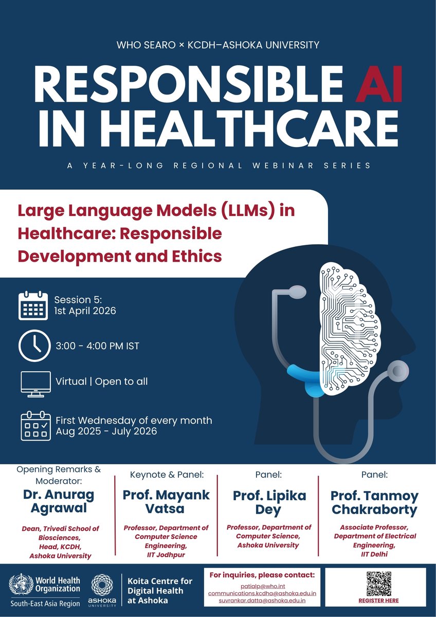 Koita Centre for Digital Health - Ashoka (KCDH-A) tweet media