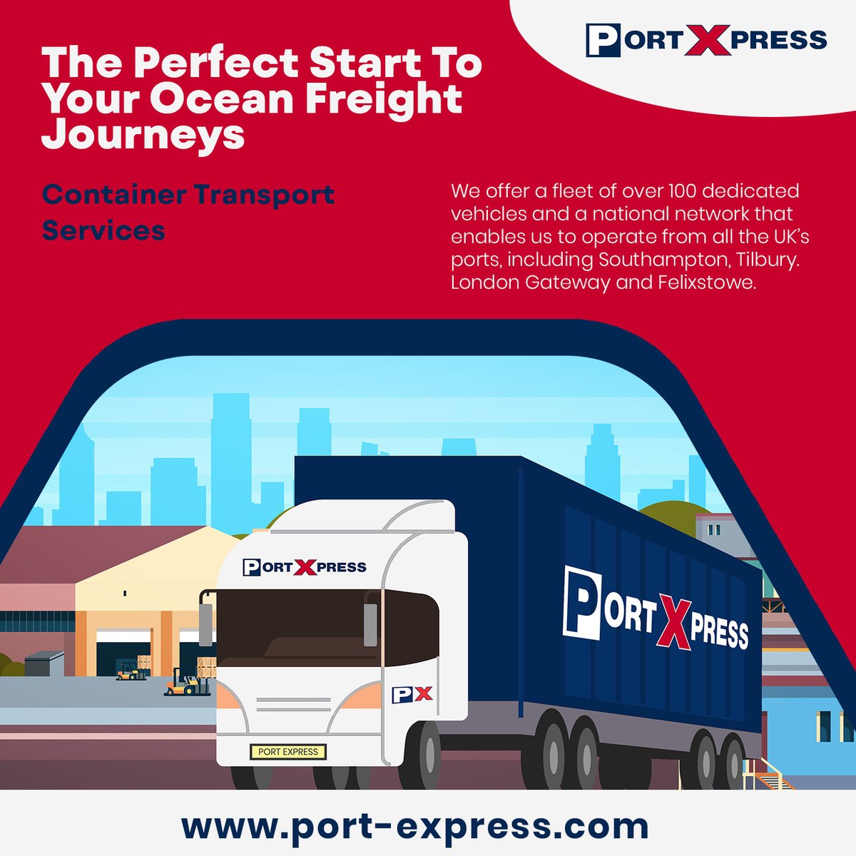 Port Express tweet media