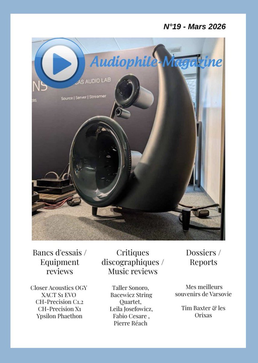 AudiophileMag's tweet photo. Numéro de mars en ligne !

https://t.co/PsFKieUnFQ https://t.co/Np5uOAnalZ