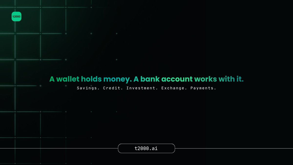 A wallet holds money. A bank account works with it.