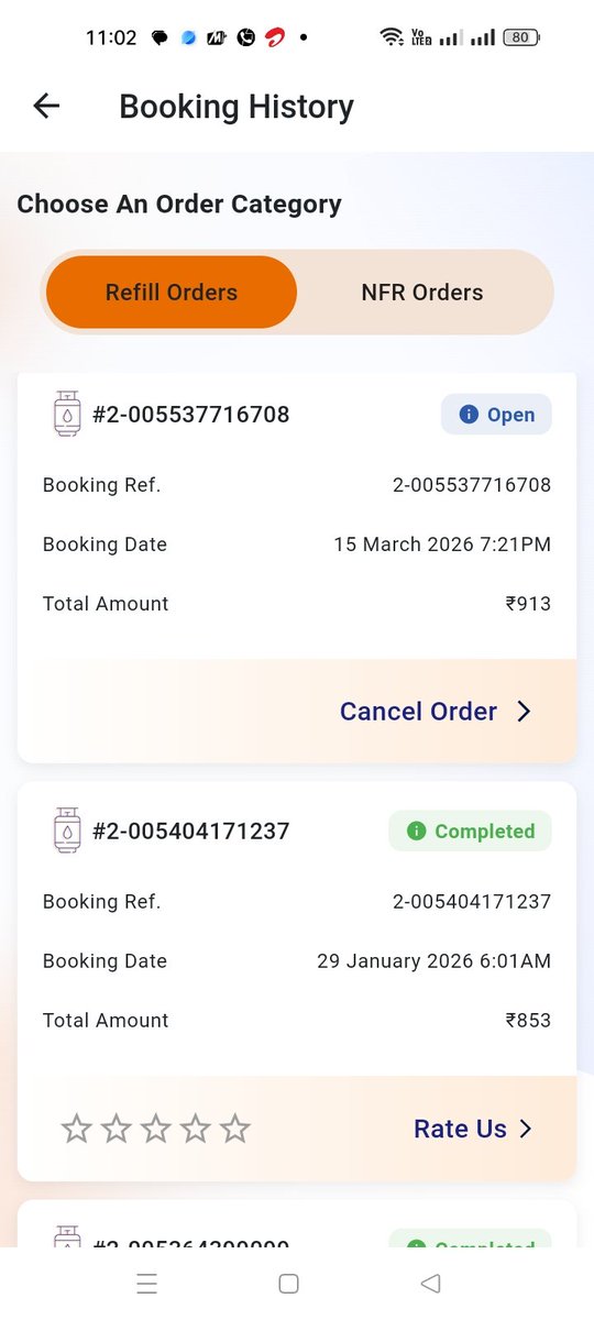 1 मार्च से एलपीजी बुकिंग नंबर बंद कर दिया गया था बड़ी मुश्किल से 13 मार्च को गैस बुक किया था petm से पैसे भी काट लिया बुकिंग कैंसिल कर दी, 15 को दुबारा बुक किया पैसे काट लिया पर अभी तक गैस नहीं आया है
<a href="/narendramodi/">Narendra Modi</a> <a href="/PTI_News/">Press Trust of India</a> <a href="/gupta_rekha/">Rekha Gupta</a> <a href="/ArvindKejriwal/">Arvind Kejriwal</a> <a href="/INCIndia/">Congress</a>  <a href="/IndianOilcl/">Indian Oil Corp Ltd</a>