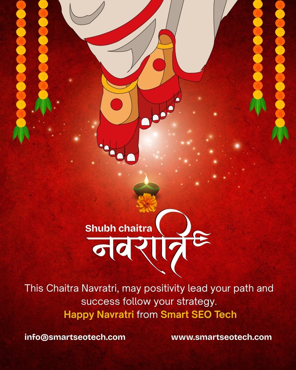_smartseotech's tweet photo. Celebrate the divine energy of Chaitra Navratri and step into a journey of positivity, strength, and success. ✨
May Maa Durga bless your path with wisdom and prosperity.
Happy Navratri! 🌼🪔
📞 +91 8078652766

#Navratri #ChaitraNavratri #MaaDurga #FestiveVibes  #SmartSEOtech https://t.co/oNONBASRvn
