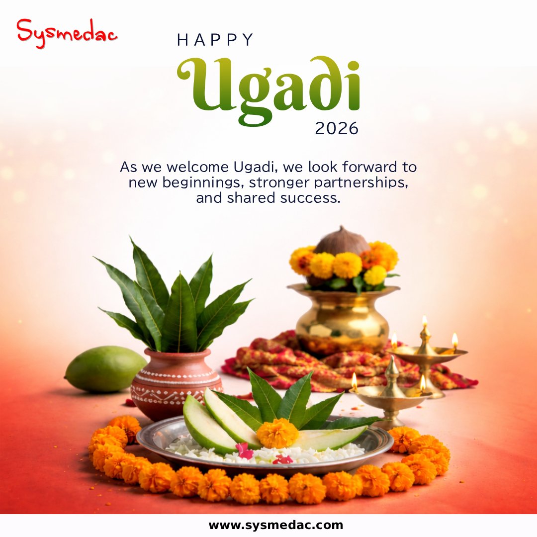 Sysmedac's tweet photo. Wishing everyone a very Happy Ugadi! 🌸✨
May this new year bring fresh beginnings, prosperity, and success in all your endeavors. Let’s welcome new opportunities with positivity and gratitude.

#Ugadi #NewBeginnings #Prosperity #Growth #FestiveWishes https://t.co/1iOxHldcD2