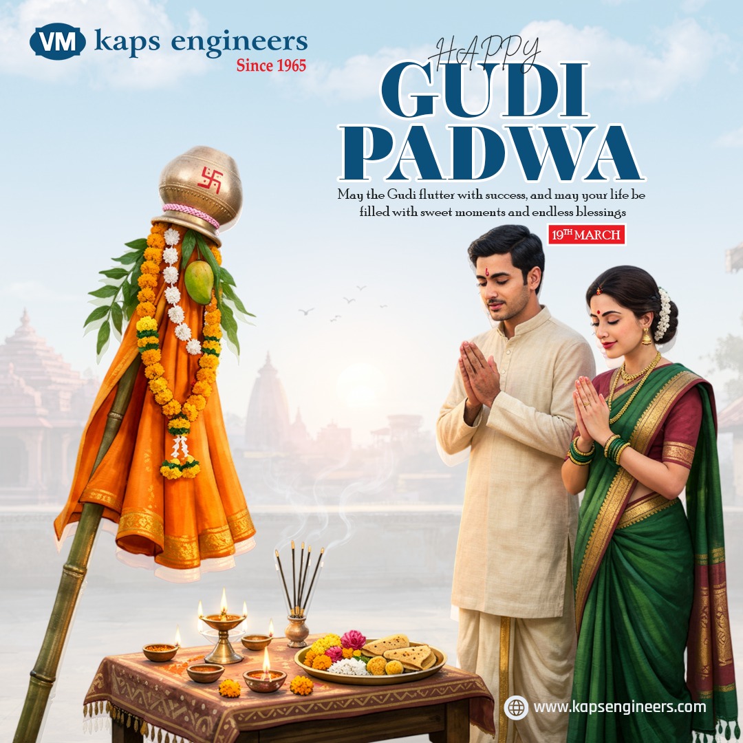 kapsengineers's tweet photo. May this Gudi Padwa bring positivity, growth, and new opportunities into your life.

#GudiPadwa #HappyGudiPadwa #MarathiNewYear #NewBeginnings #FestiveIndia #ProsperityAndPeace #GudiPadwa2026 #FestivalOfJoy #MaharashtraFestival #CelebrateNewYear https://t.co/v0gGmUat9z