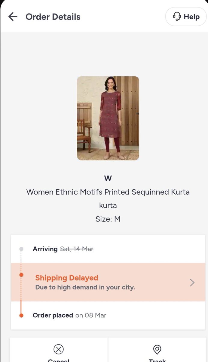 Srujanac's tweet photo. Hello @MyntraSupport I placed an order in the  beginning of March month. I haven't received it. Kindly help https://t.co/Dyko9jBHHK