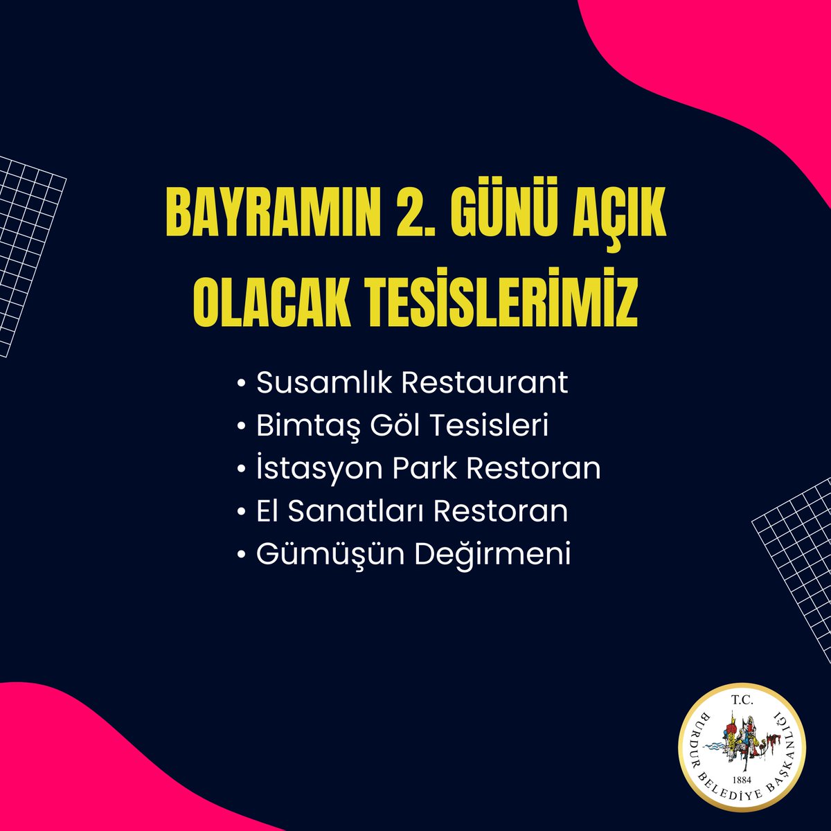 T.C. BURDUR BELEDİYESİ tweet media