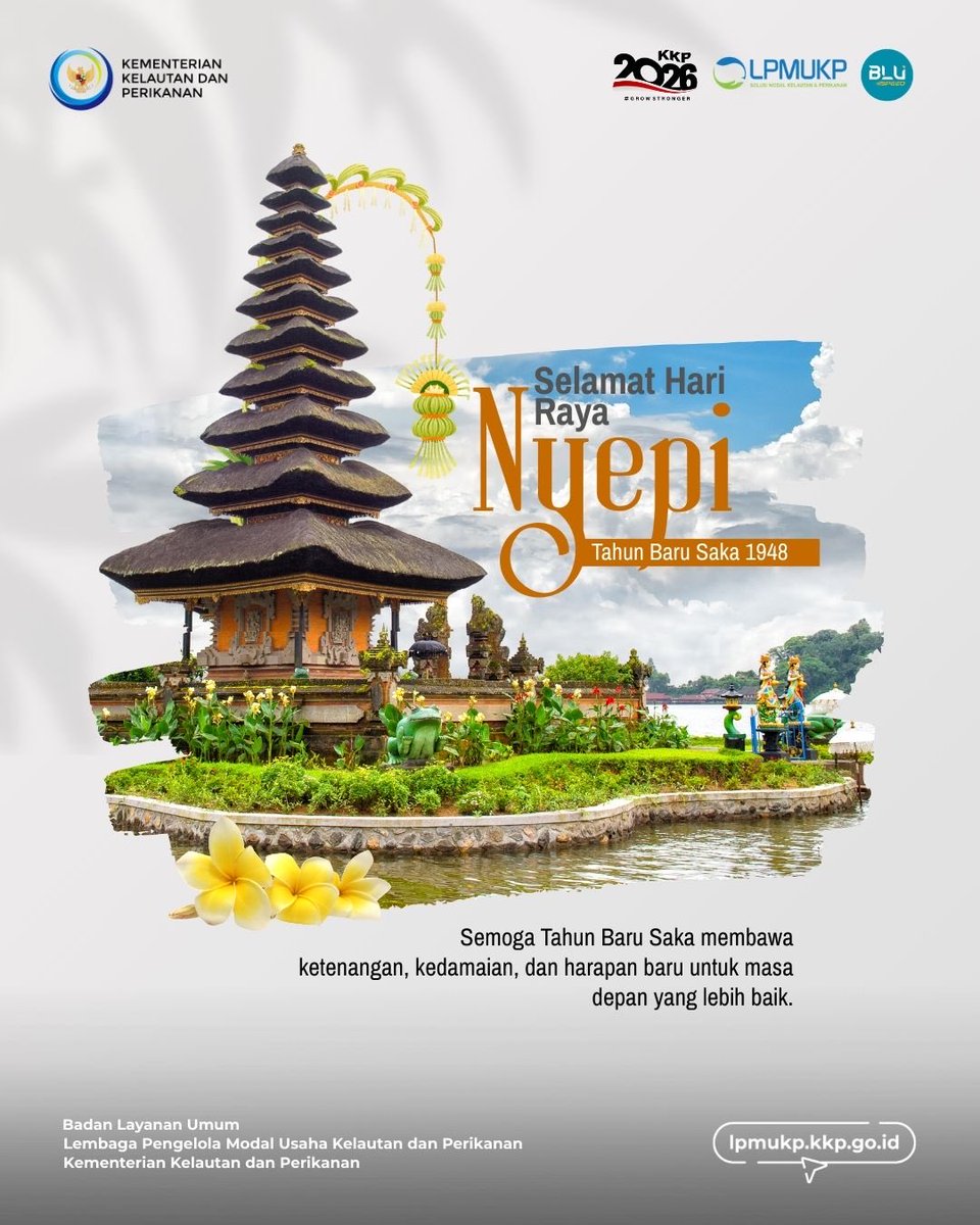 lpmukpgoid's tweet photo. Selamat Hari Raya Nyepi Tahun Baru Saka 1948.

Dalam keheningan, semoga senantiasa hadir kedamaian dan ketenangan dalam diri, memberi ruang untuk refleksi, serta menjadi energi positif yang menguatkan setiap langkah menuju harapan dan masa depan yang lebih baik.💛 https://t.co/YNzLfABvGP