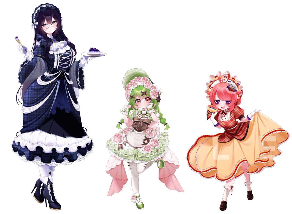 ❏ 箱庭秕様×真園あきら様×雨野千影様 自遊空間コラボイベント立ち絵・ちびキャライラスト担当させて頂きました.ᐟ
何卒よろしくお願いいたします🦀 