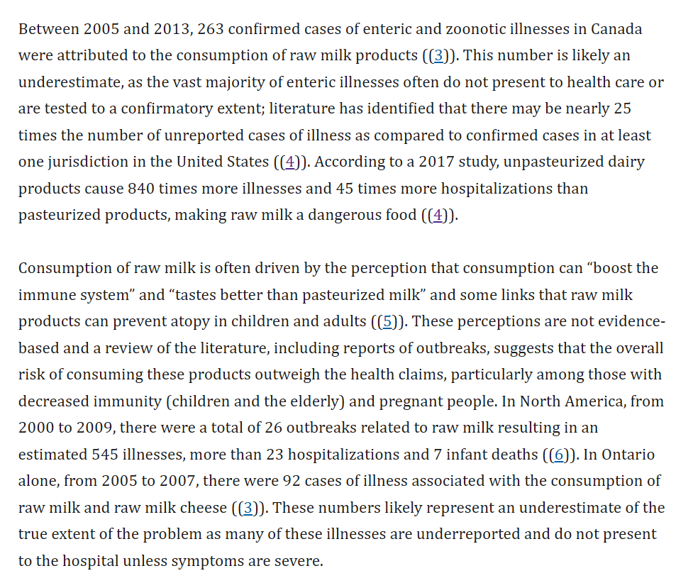 JoeI_NM's tweet photo. @jay_villis @DrNeilStone Nice random AI overview... sadly for you, is a wrong. 

If both raw milk and pasteurized milk have similar death counts but vastly different populations then raw milk would have a higher per-capita. https://t.co/ZaYFFORovc