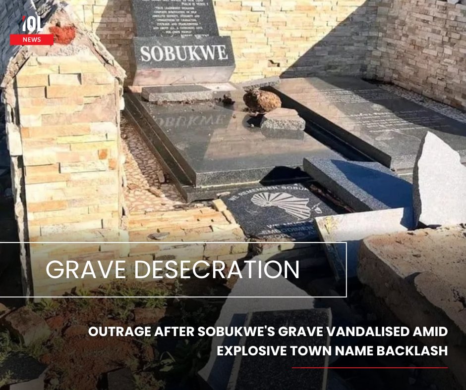 IOL's tweet photo. Shock and outrage have erupted after the Pan Africanist Congress of Azania (PAC) revealed that the gravesite of its founding president, Robert Mangaliso Sobukwe, has been brutally vandalised.
#news #outrage #PAC #gravesite #vandalised #RobertMangalisoSobukwe
Read on https://t.co/ttzLIrWnvZ