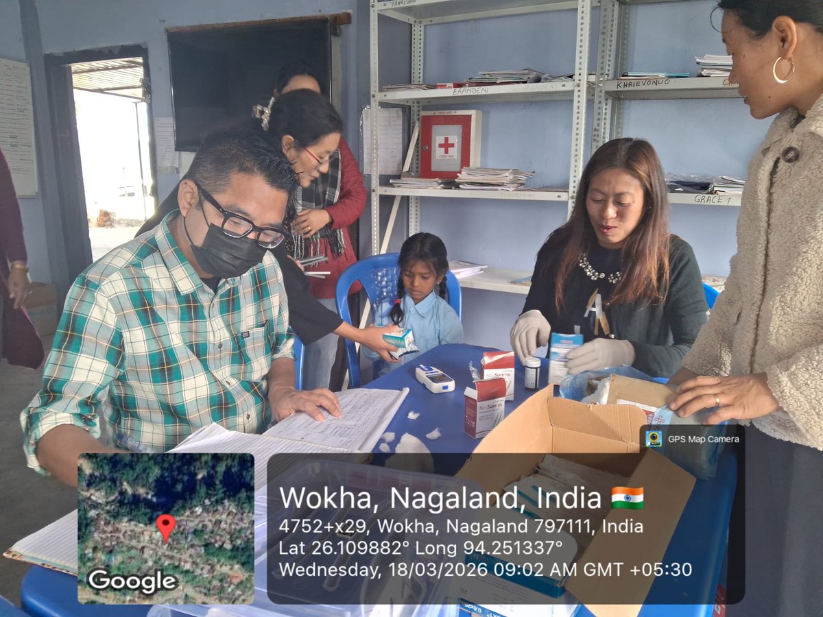 Pink Health Camp in celebration of District Girl child day convergence with Mobile school health (RBSK) under health and family welfare heldvon 18th march 2026 at GHS lower section #wokha. <a href="/MinistryWCD/">Ministry of WCD</a> <a href="/NSCW_Nagaland/">Nagaland State Commission for Women</a> <a href="/DC_Wokha/">Deputy Commissioner, Wokha</a>