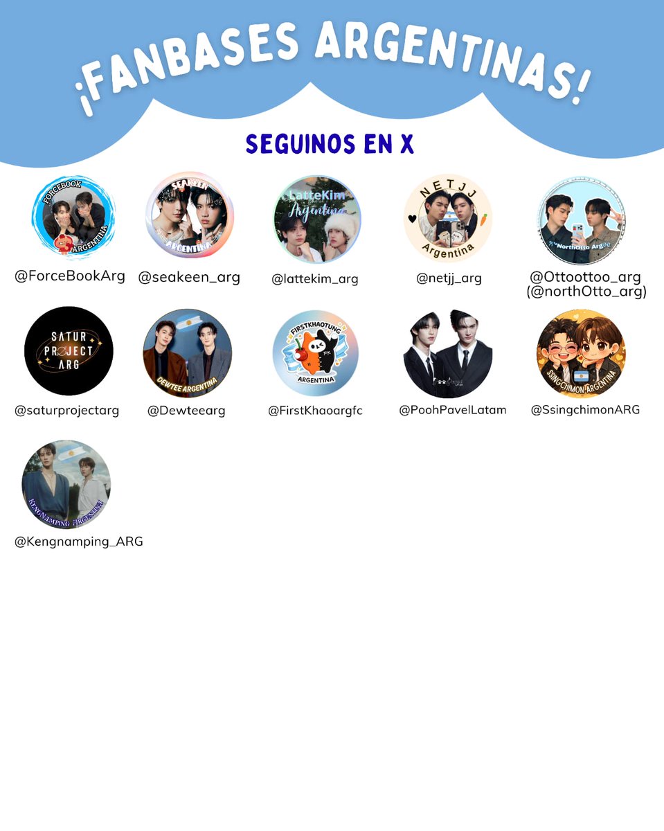 ¡Sumate a las fanbases argentinas! 🇦🇷🙌

Buscamos gente con ganas de compartir y potenciar la comunidad. Recordá que acá en X es donde subimos la mayoría de las traducciones y toda la info exclusiva.

¡Seguinos y no te pierdas nada!

#JoongArchen