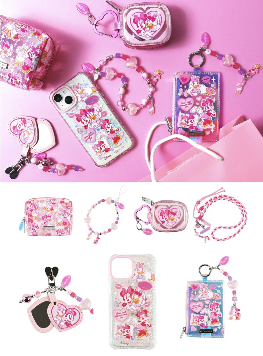 【SKINNYDIP LONDON】
3月24日より、ピンクカラーをテーマにしたミニーとデイジーのスペシャルコレクションが販売されます。

#Disney