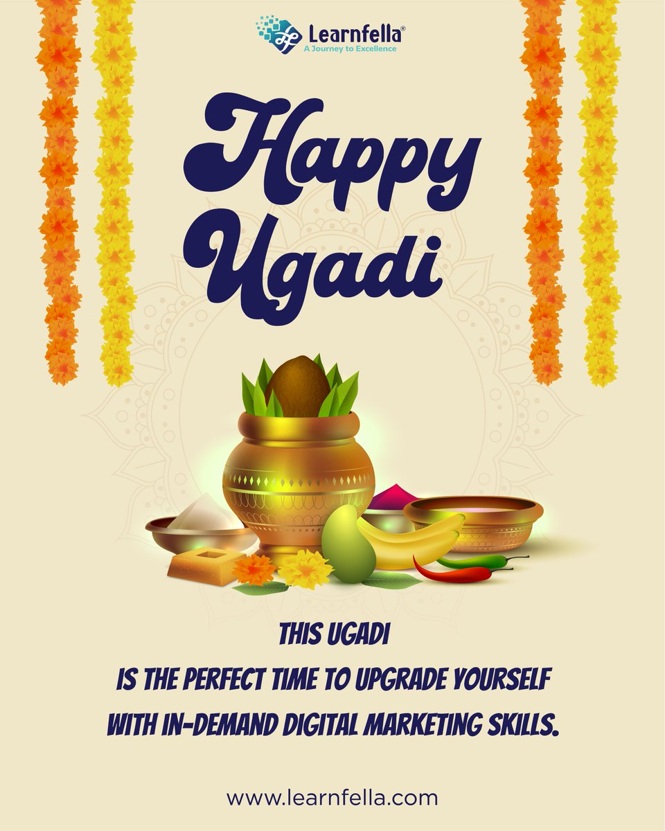 learnfella's tweet photo. 🌿 Happy Ugadi! ✨

This Ugadi, upgrade yourself with in-demand digital marketing skills and step into a future full of opportunities. 💻📈

🌐 https://t.co/eK8T5TeUTD

#HappyUgadi #Learnfella #DigitalMarketingCourse #UpskillYourself #CareerGrowth #LearnDigital #NewBeginnings https://t.co/LCW6SRCNsp