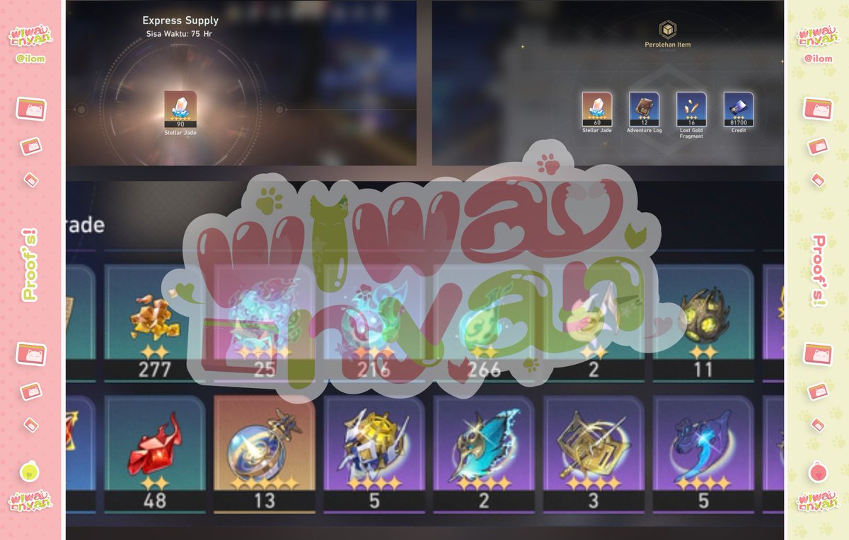 wiwa! 🩷 Genshin WuWa HSR ZZZ joki pilot tweet media