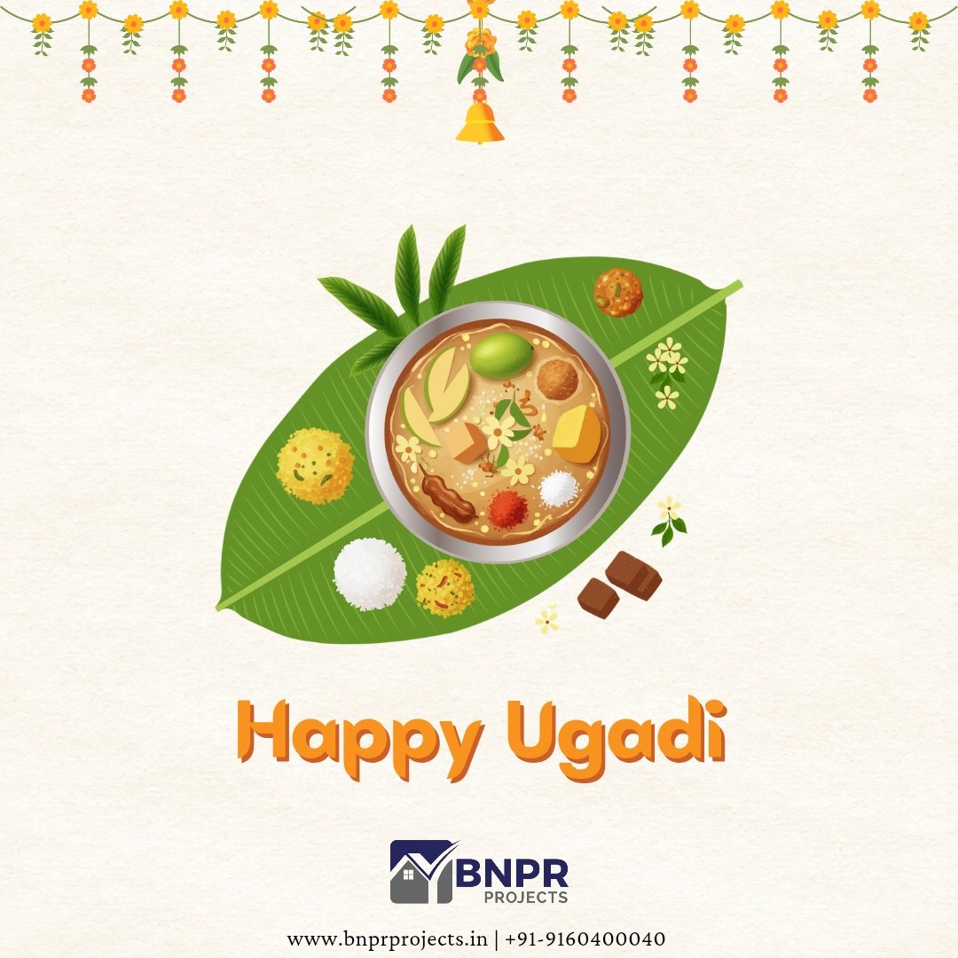 BnprProjects's tweet photo. May this Ugadi mark the beginning of a beautiful year filled with peace, positivity, and success. Happy Ugadi!

#happyugadi🎋🌾💐 #bnprprojects #ugadi #hyderabadproperties #investmentproperties https://t.co/ogtE2QZdMw
