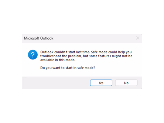 madonomori's tweet photo. クラシック「Outlook」がクラッシュし、セーフモードで起動する現象は仕様／Microsoftが声明を発表。回避策も https://t.co/LimSk1ID9q https://t.co/sSDDH8jTbf