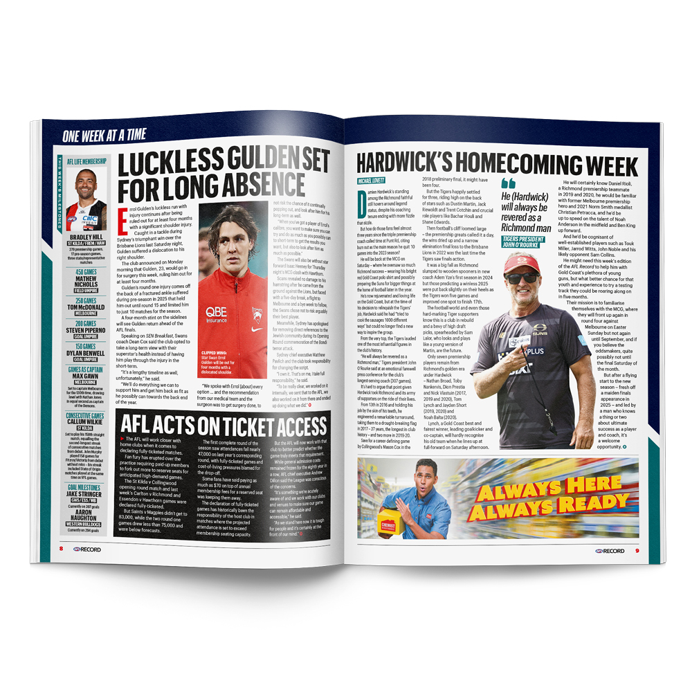 AFL Record tweet media