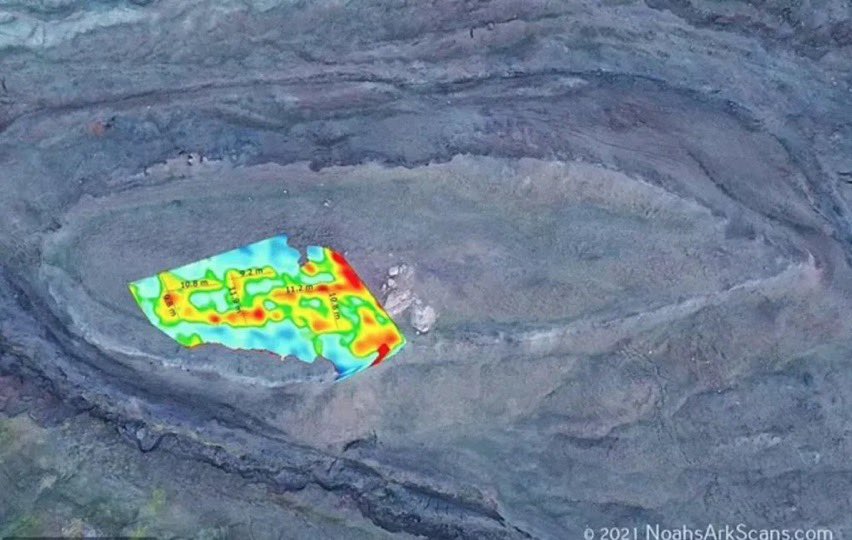 Researchers say they found evidence of Noah's ark using ground penetrating radar - its in Turkey.