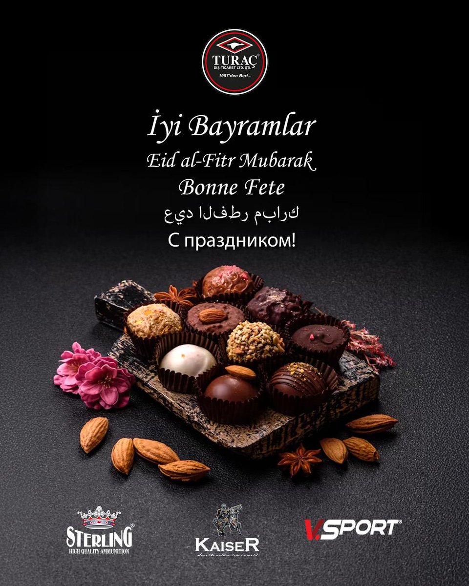 TuracDisTicaret's tweet image. Eid al-fitr mubarak.
🍬 
Ramazan bayramınız mübarek olsun.

#turac