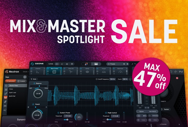 OWL_VISION_03's tweet photo. 🌟🦉iZotope : Mix &amp; Master Spotlight🦉🌟
iZotopeのミックス / マスタリング関連製品が最大47%オフのセールを開催中！

4/15までの期間限定となりますので、お求めはお早めに✨

▼ショップはこちら
https://t.co/bnND0SwYEa
＃iZotope #メディアインテグレーション #プラグインエフェクト https://t.co/5pojTx2NUl