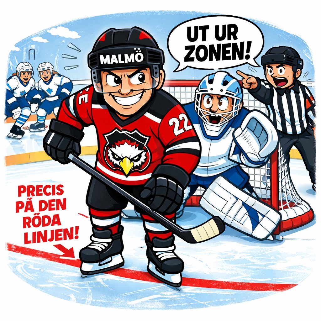 redhawks_nation's tweet photo. Vi minns Mathias Tjärnqvists alla mål som dömdes bort efter "en stortå inne i målvaktens fredade zon" när han var på jobbet framför målvakten. Skall bli spännande att se om domarna agerar annorlunda idag, nu när deras arbetsgivare sågat dem totalt. #shl #gameday #mifse https://t.co/WLWgy1iV3V