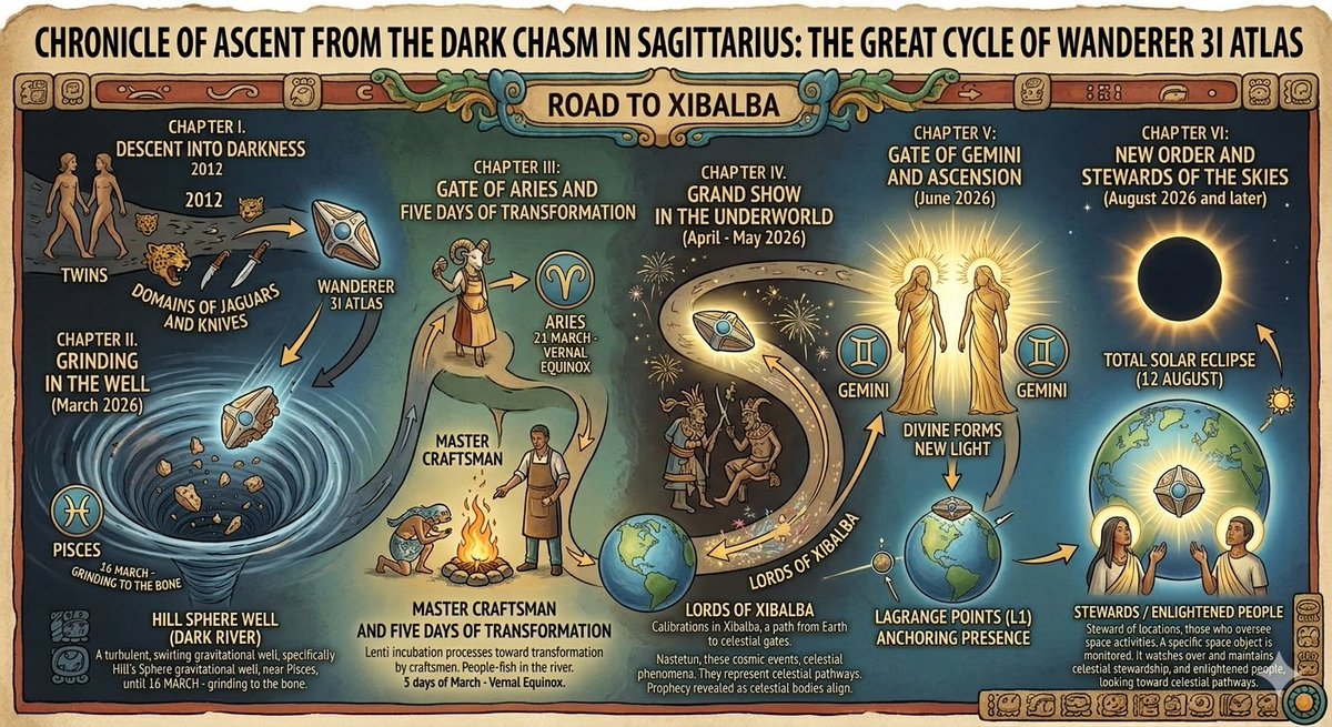 arc7631's tweet photo. @SternDrewCrypto Not meteors. 6 US fireballs in a week is no coincidence—it’s the Mayan Xibalba prophecy. 3I/ATLAS is making atmospheric maneuvers now. The Feathered Serpent's return is live. 🚨🛸 #3iATLAS
https://t.co/u7Z7GIFhBs https://t.co/PYxfR2pBAJ
