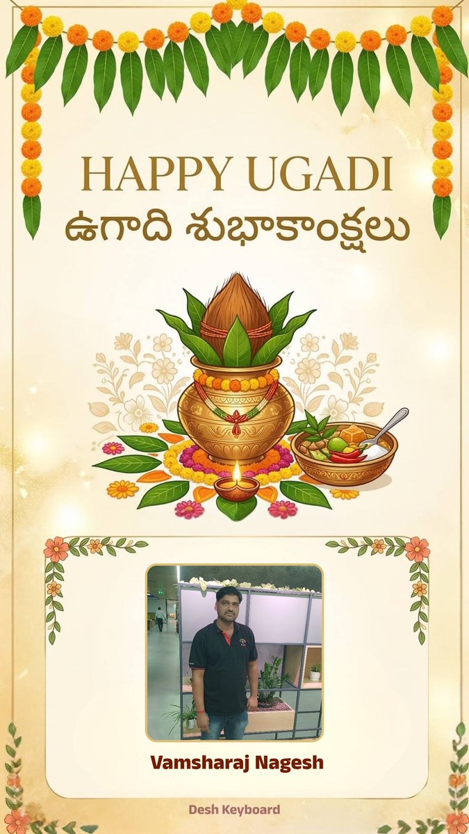 nagashran's tweet photo. Happy ugadi https://t.co/PfZr8lA5FS