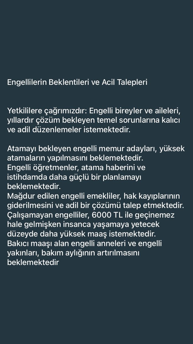 engellihaklar63's tweet photo. https://t.co/NiCjnok0Xo