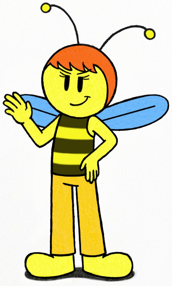 JJSponge120's tweet photo. Here’s my remastered fanart of @boombloxgamer10’s OC Rubee! 🐝 #BoominAlex #Rubee #Bee #OC https://t.co/rAhil3k6z2