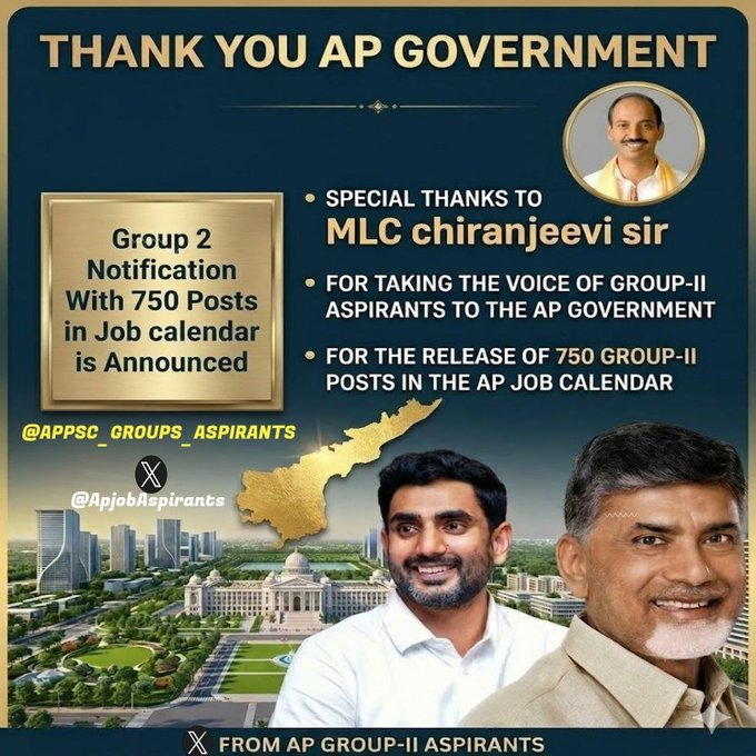 Anvesh1251752's tweet photo. @apjobaspirants @AndhraPradeshCM @ncbn @naralokesh @chiranjeevimlc @JaiTDP @rajasekharam66 @SrikanthMLC @Bhumireddymlc @tdjanardhan @katchannaidu @PayyavulaOffl @MinisterSavitha @RamanaiduTDP @SatyaAnagani Thank you sir, for your efforts to increase the number of Group 2 posts. If the posts are increased, it will be beneficial to many candidates. We sincerely request you to consider this sir.    
 #SaveAPGroup2Aspirants 
#SaveAndhraPradesh 
#NaraLokeshSirPleaseRespond https://t.co/24vKzRUXxY