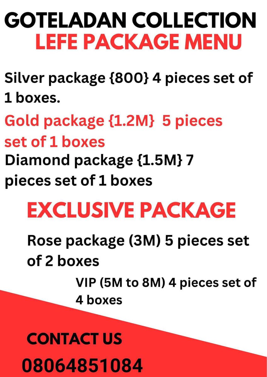 Goteladan Collections tweet media