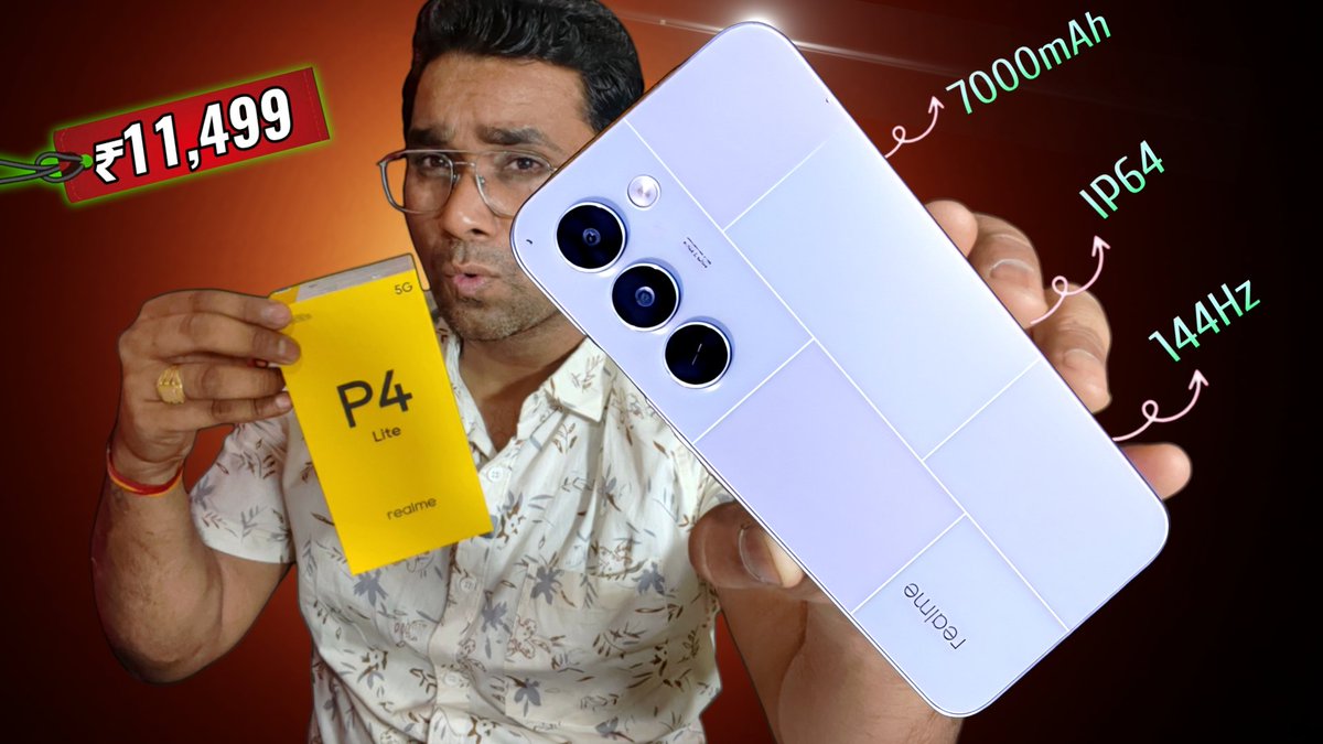 Atulbazaar's tweet image. realme P4 Lite 5G Just 11,499 Only
Watch Full Review Video👇
youtu.be/jy2BjPskJTE
@realmeIndia  #realmeP4Lite5G