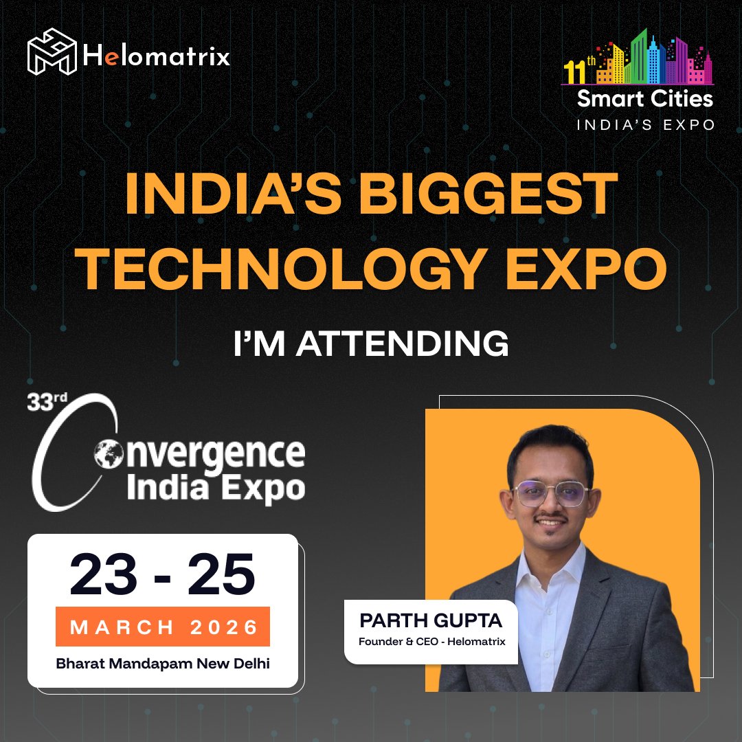 HelomatrixHQ's tweet photo. See you at @Convergenc India 2026! 🚀

Our Founder @theparthgupta is there March 23-25 with a delegate pass.

Building a 𝘀𝘁𝗮𝗿𝘁𝘂𝗽? DM us ☕

#ConvergenceIndia2026 #StartupIndia https://t.co/DCP2FBMAh2