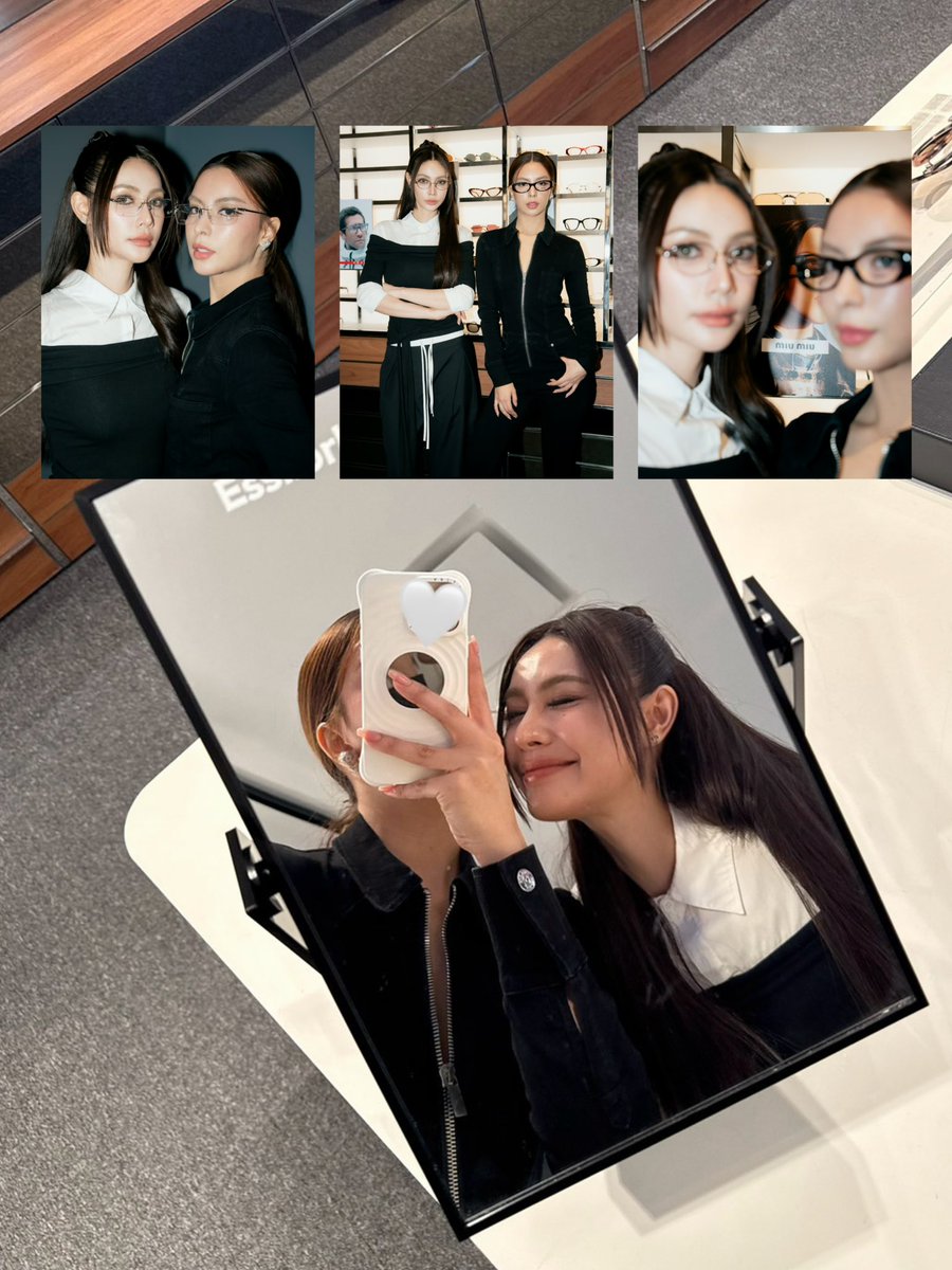 Jennienaruemonn's tweet image. Focus on the good 🖤 

#EssilorLuxottica #eyewear #trends #SS26