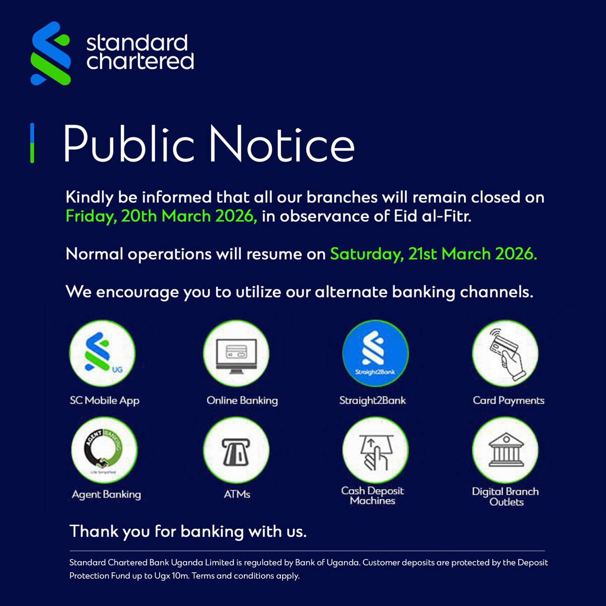 Standard Chartered UG tweet media