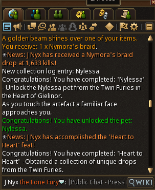 JlNyx's tweet photo. Tonight's stream goal was to camp Twin Fury for the Nylessa Pet to complete the log and we managed to do it! https://t.co/vw7IUL0hcC https://t.co/UtPtJ58Z2L