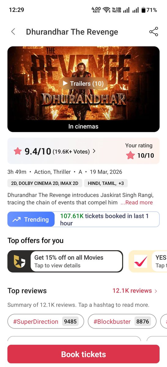 Sachin2846's tweet photo. #Dhurandhar2 breaking all the records 
#dhurandhar #ranveer
#Dhurandhar2 is absolutely crushing it! 🚀 The numbers are insane, truly breaking all records. So thrilled to see it getting so much love! ❤️ Have you seen it yet? #dhurandhar #ranveer https://t.co/L8lss06X0x
