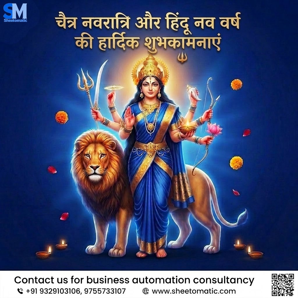 sheetomatic's tweet photo. Chaitra Navratri &amp; Hindu New Year ki hardik shubhkamnaye 🙏
Maa Durga bless you with success &amp; positivity ✨ https://t.co/SaaOF2F9NT