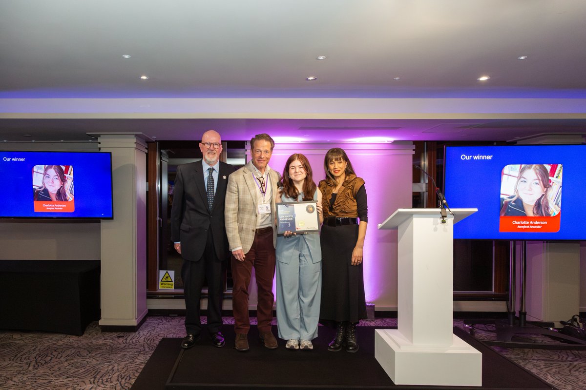 Young Journalist of the Year Charlotte Anderson Celebrated as CIoJ Hails Future of the Profession