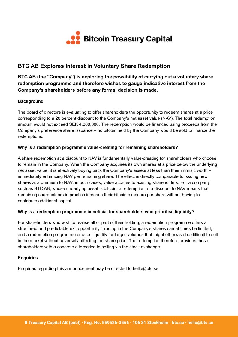 Bitcoin Treasury Capital tweet media