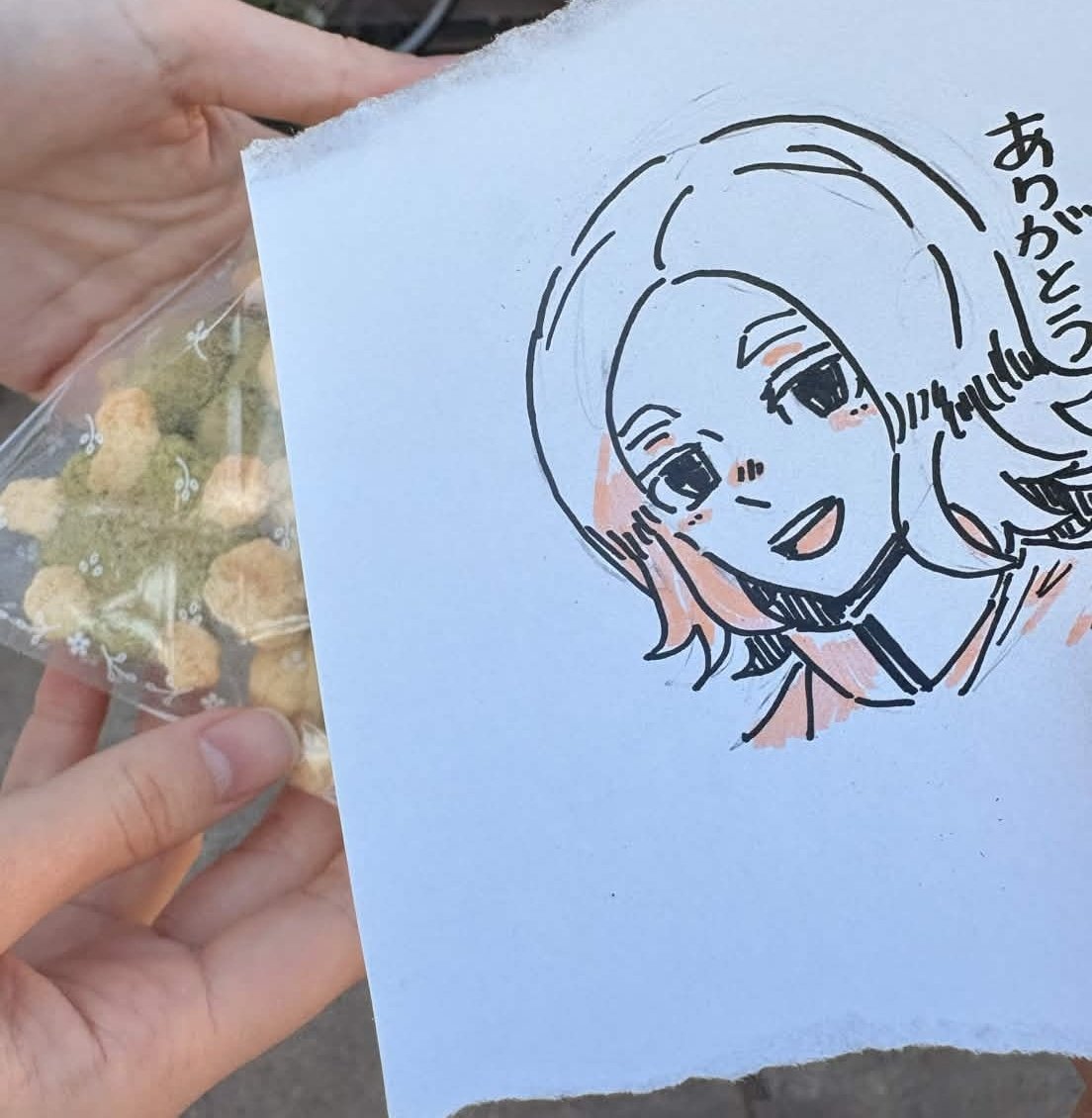Toppu_go's tweet photo. 急にお菓子もらったので急いで描いたウメイくん https://t.co/cQxObH75ls