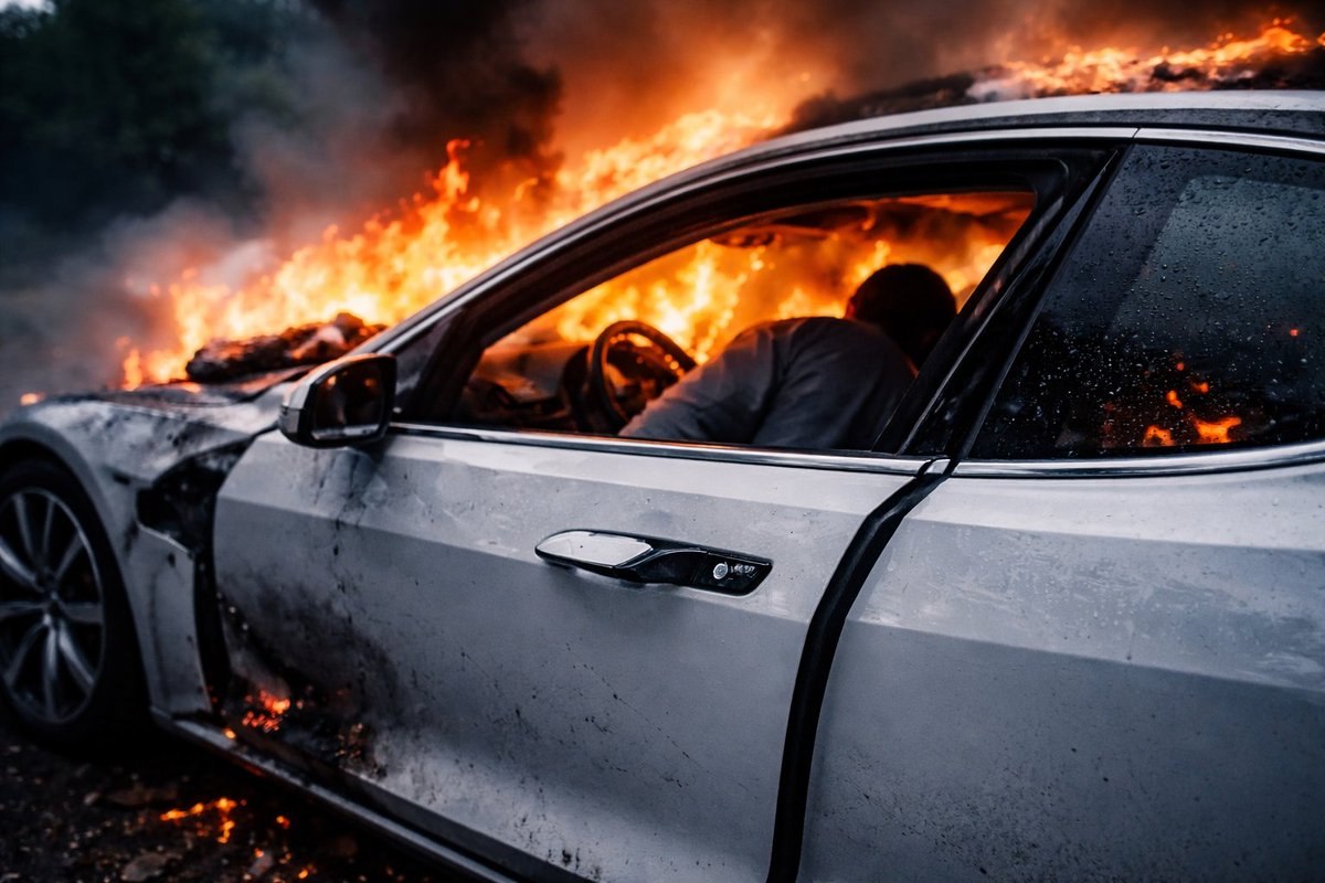 Baibhav14911652's tweet image. New cars?but are we forgetting safety?
Digital locks &amp;amp; auto-lock systems can trap people inside during accidents or fire.Seconds matter.
A simple door should never become a life risk.
Time to think about the fancy handle and lock?
#RoadSafety #CarSafety #ThinkSafety #AutoIndustry