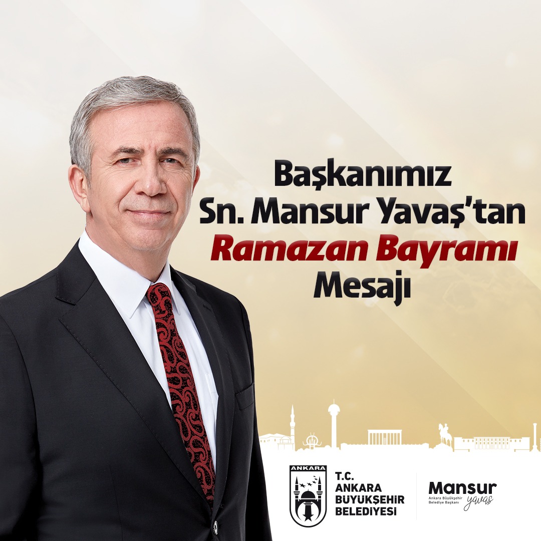 Ankara Büyükşehir Belediye Başkanımız Sn. <a href="/mansuryavas06/">Mansur Yavaş</a>'ın Ramazan Bayramı Mesajı:

📎 ankara.bel.tr/haberler/ankar…