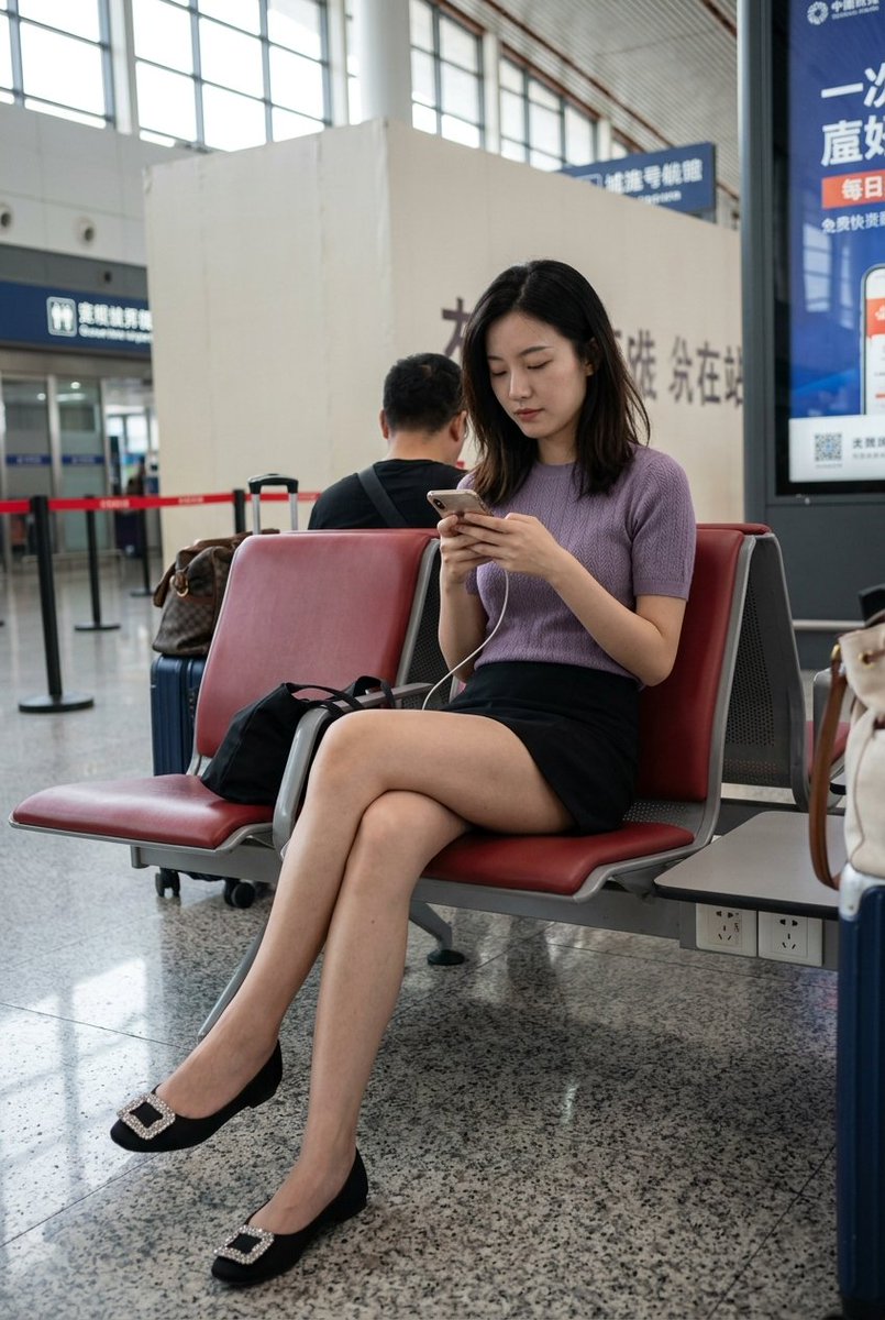 Candid transit portrait