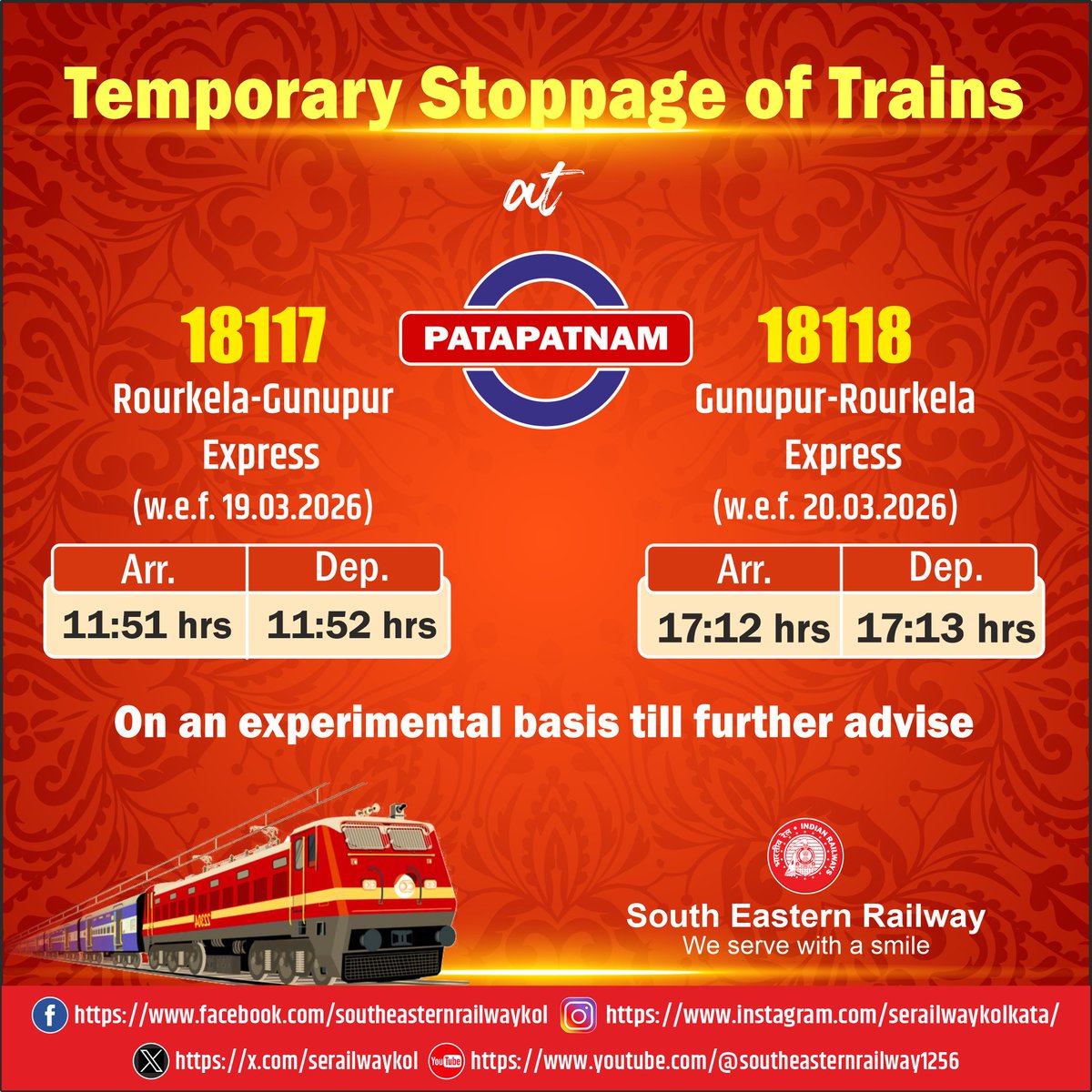 South Eastern Railway tweet media