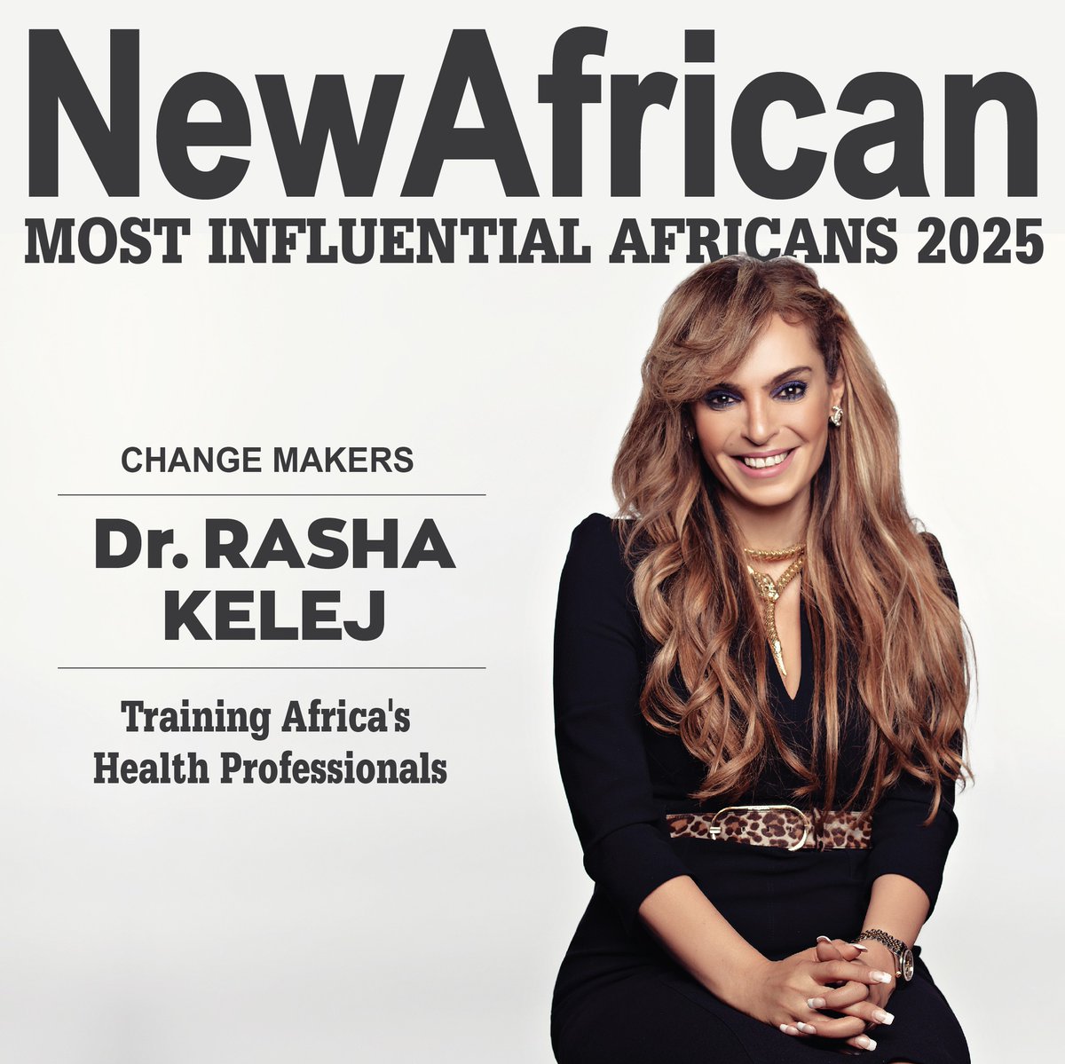 "I'm truly honoured to be recognized as one of the ‘100 Most Influential Africans 2025’. I am proud to share this recognition alongside exceptional and prominent leaders who have achieved extraordinary milestones in their lives."

Dr. Rasha Kelej
Merck Foundation CEO