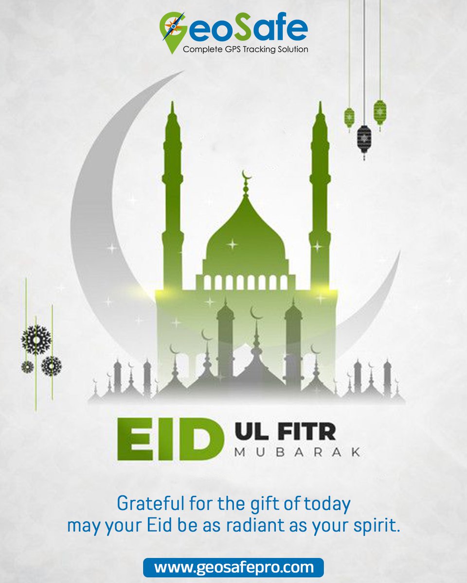 SafeGeo91118's tweet photo. 🌙✨ Eid Mubarak from GeoSafe 

May this blessed occasion bring peace, happiness, and prosperity to you and your loved ones. 

💚 Grateful for today, hopeful for tomorrow.
💫 May your Eid be as radiant as your spirit.

#EidMubarak #EidUlFitr #GeoSafe #StaySafe #Blessings https://t.co/UM0L6X1pcm