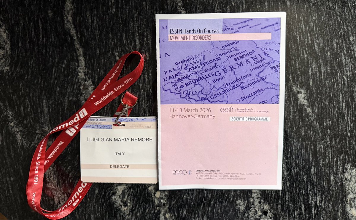 Remore_Luigi's tweet photo. Amazing days in Hannover at the #ESSFN Hands-on Training Course in Movement Disorders. We had the opportunity to attend lectures by an outstanding faculty and reconnect with both new and long-time colleagues. Looking forward to the #WSSFN Congress 2026  in Marseille! https://t.co/nJjP5NtPGC